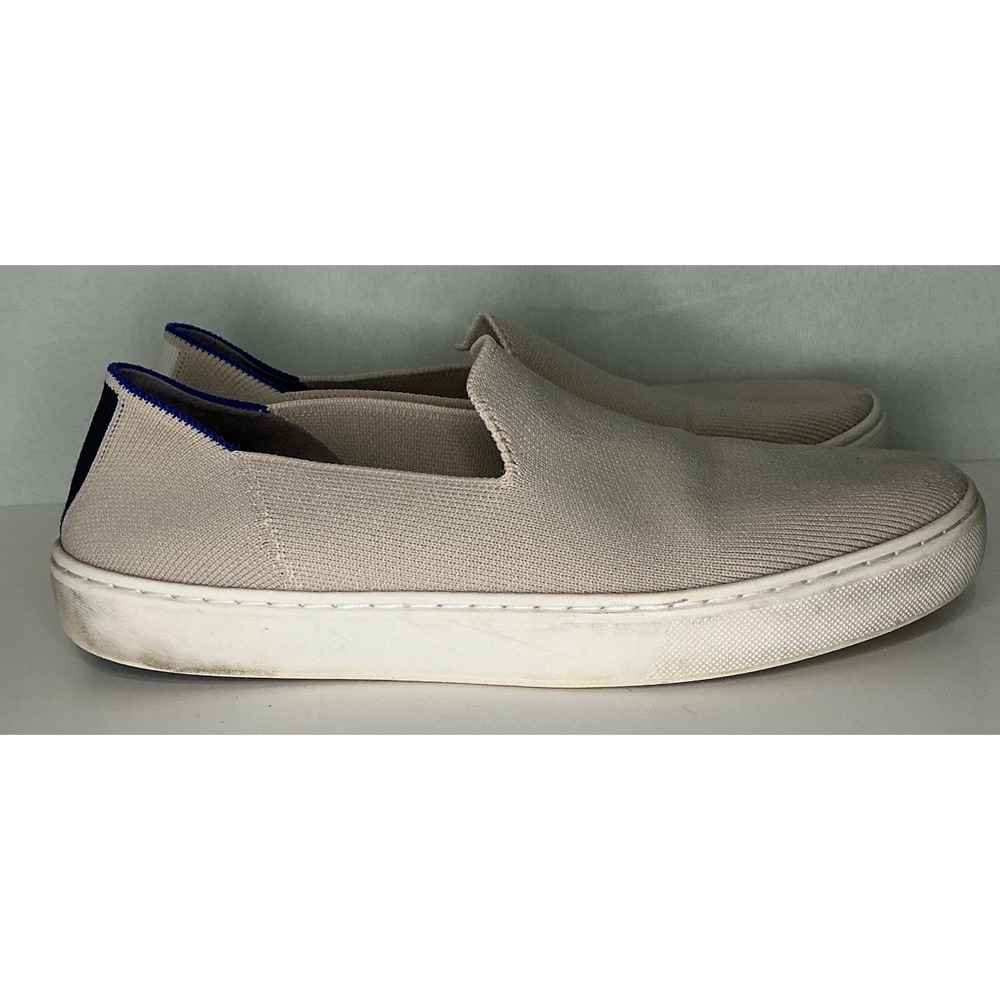 Rothy's Womens Slip On Sneakers Beige Knit 8 Washable Ethical Sustainable Casual - Picture 5 of 9